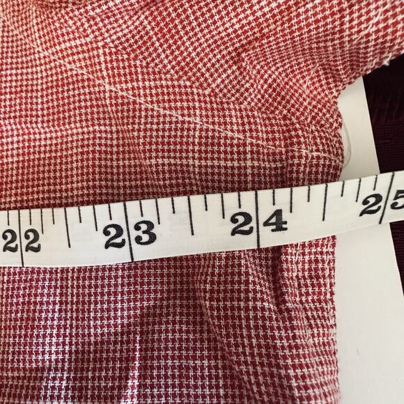 Lee Short Sleeve Button XL Scarlet Red Check Shirt 100% Cotton NWT - Picture 11 of 12
